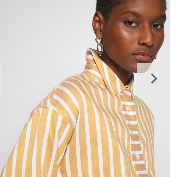 NWT SamsøeSamsøe Amara Belted Collared Shirt Dress - Picture 11 of 12